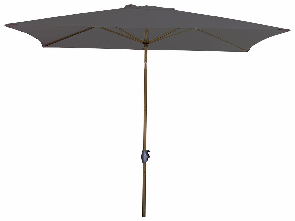 Sonnenschirm B/H/T: 250x257x200 cm Anthrazit - Anthrazit/Alufarben, MODERN, Textil/Metall (250/257/200cm) - Doppler