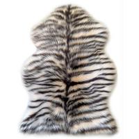 Kunstfell Tiger, Waschbar - Beigebraun, ROMANTIK / LANDHAUS, Textil (90/60cm) - James Wood