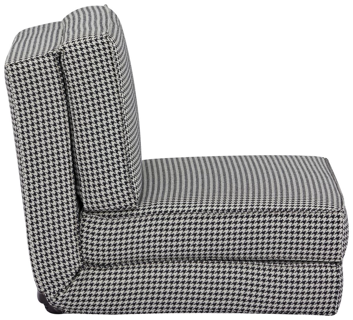 Schlafsessel Luc - Schwarz/Weiß, MODERN, Textil (74/61,5/80cm) - MID.YOU