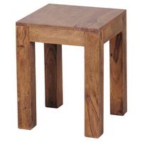 Beistelltisch Aus Echtholz Mumbai, Sheeshamholz - Sheeshamfarben, Design, Holz (35/35/45cm) - MID.YOU