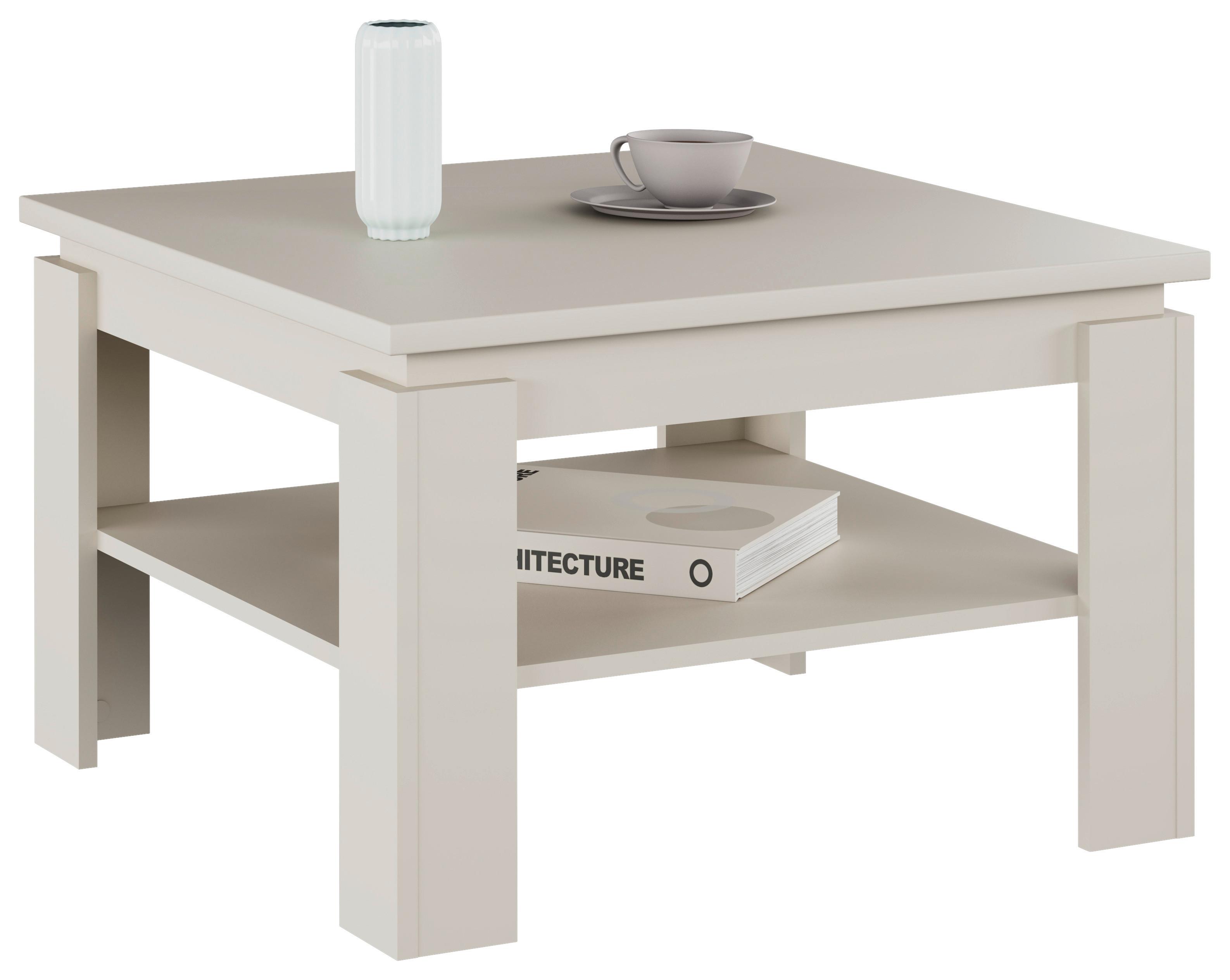 Couchtisch mit Ablagefach Nizza, Kaschmir - Kaschmir, MODERN, Holzwerkstoff (70/45/70cm)