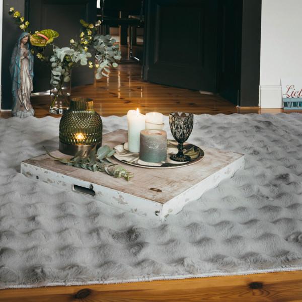 Teppich My Aspen - Silberfarben, KONVENTIONELL, Textil (40/60cm) - Obsession