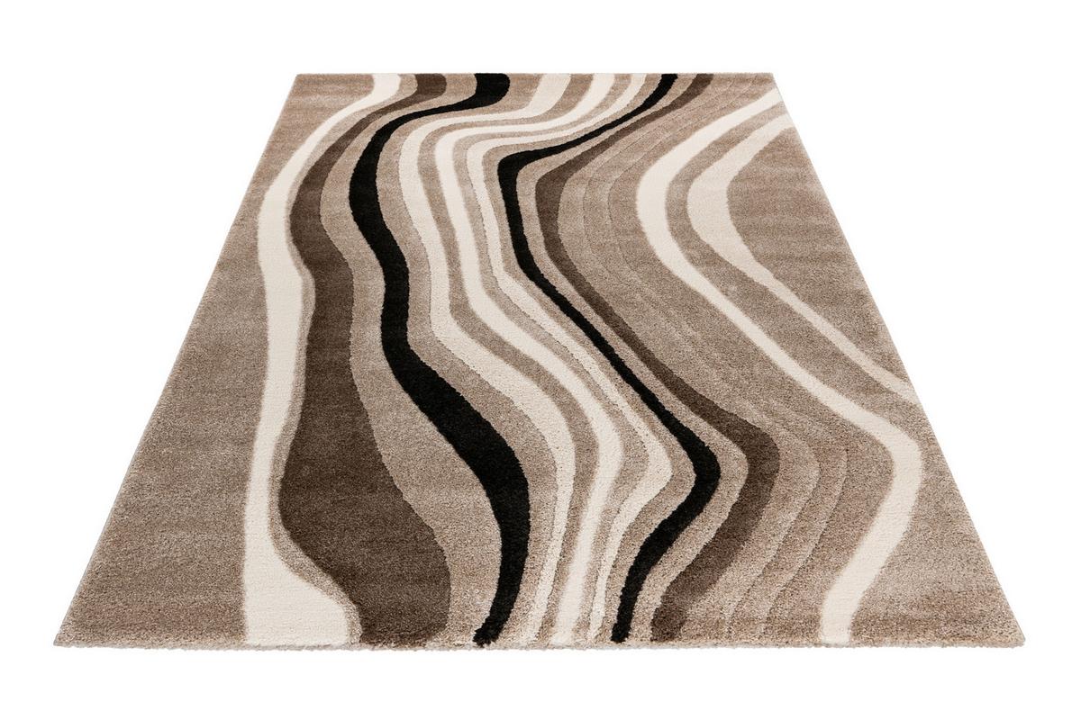 Flachwebteppich My Frisco 283 - Taupe, Basics, Textil (120/170cm) - Obsession
