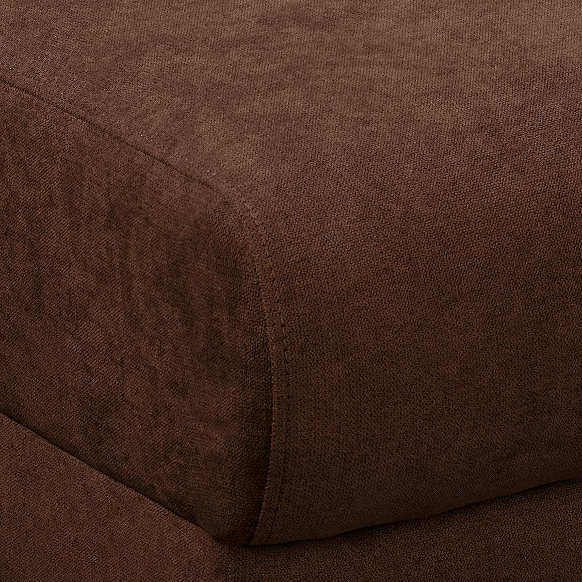 Ecksofa Beata Braun S: 230x150 cm - Wengefarben/Braun, Design, Textil (230/150cm) - Livetastic