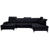 Sedacia súprava U SIERRA, pravá, antracitová INFINITY - antracitová, Modern, kov/textil (181/364/230cm) - Mömax