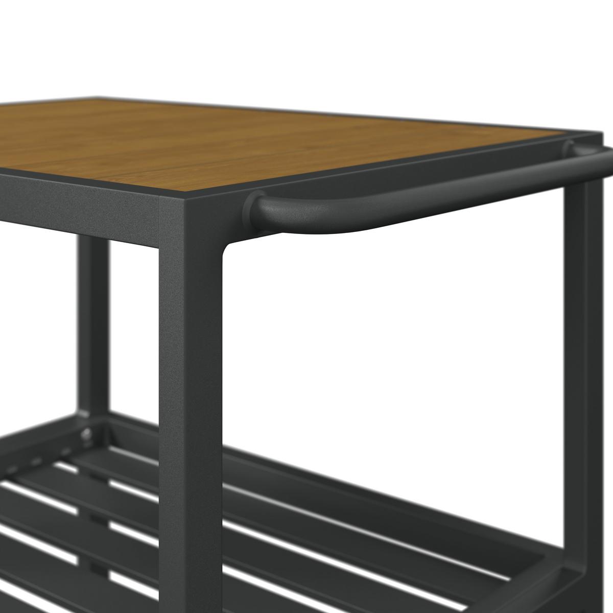 VENKOVNÍ KUCHYNĚ LEVI 1 - přírodní barvy/antracitová, Moderní, kov/plast (67cm)