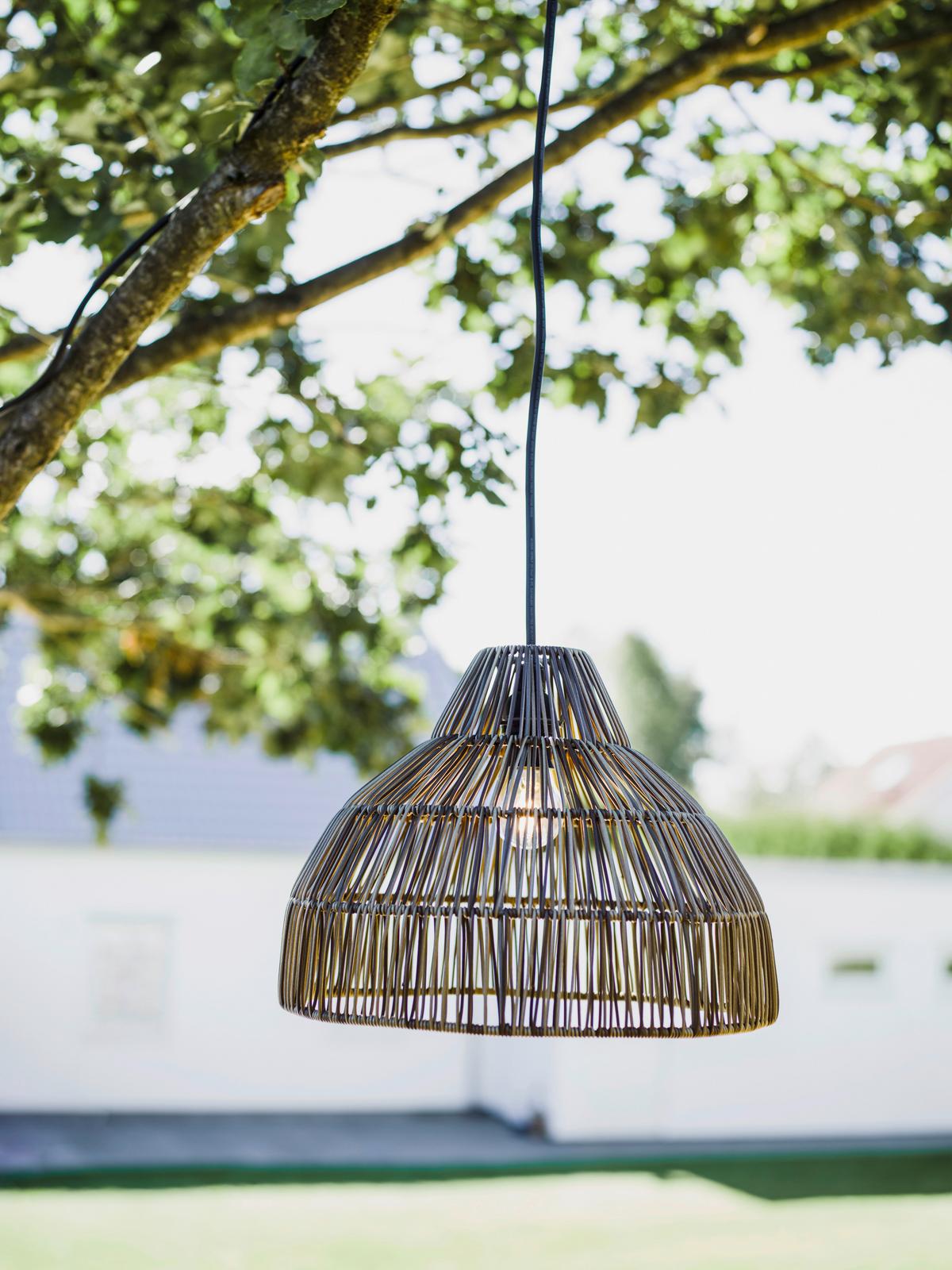 Außenhängeleuchte 7040-2503 Bao - Grau, KONVENTIONELL, Kunststoff (40/30cm)