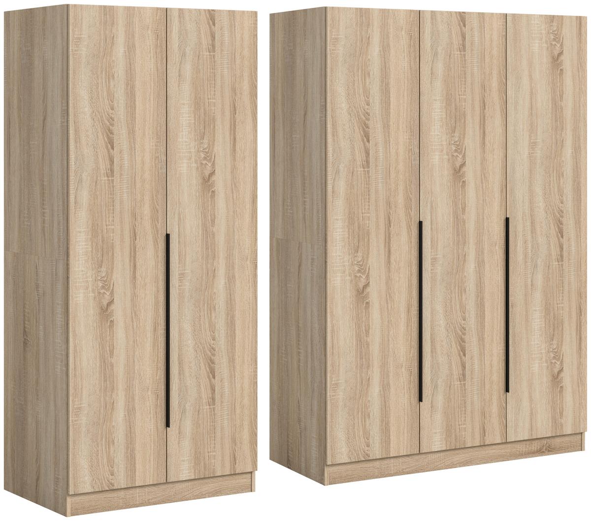 Drehtürenschrank Kopenhagen Sonoma Eiche, B: 200 Cm - Sonoma Eiche, MODERN, Holzwerkstoff (200/181/52cm) - MID.YOU