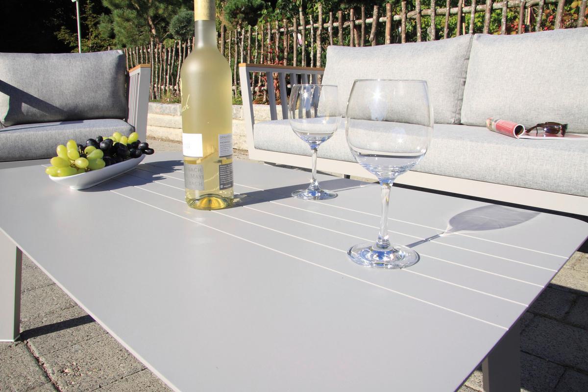 Loungegarnitur Gondola - Taupe/Grau, MODERN, Kunststoff/Textil (175/70/72cm) - Acamp