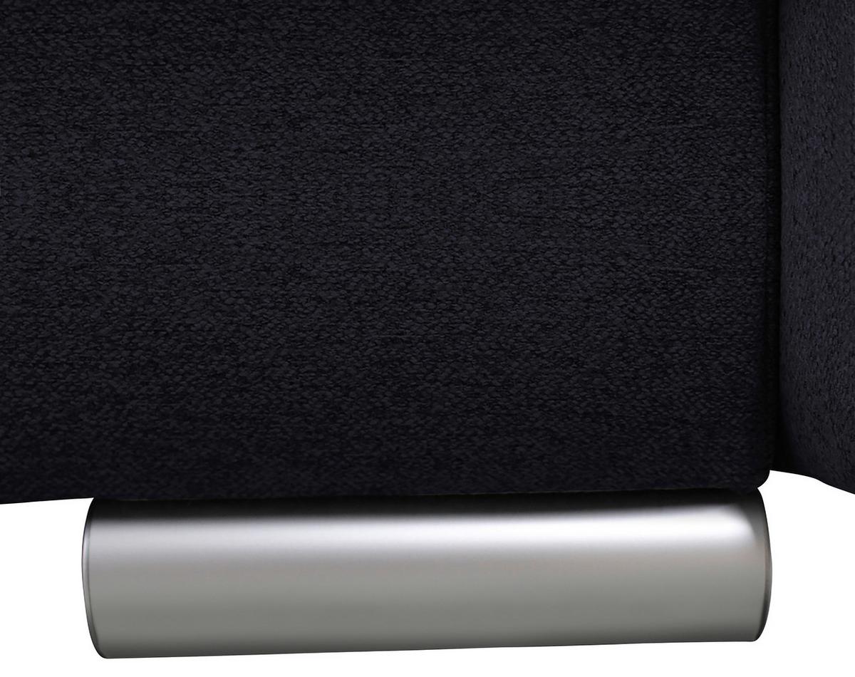 2-sitzer-sofa Mit Schlaffunkt. Modi Und Bettkasten Schwarz - Silberfarben/Schwarz, Design, Textil (235/83/106cm) - MID.YOU