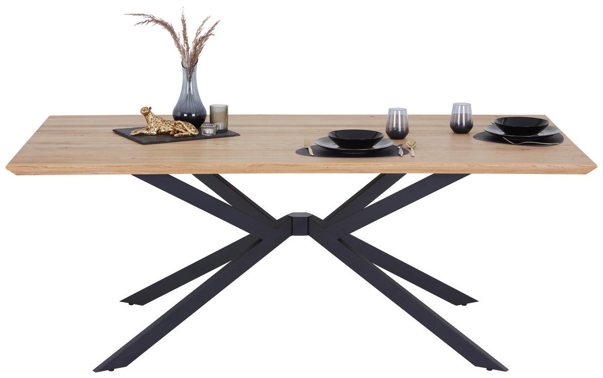 Esstisch Woodstyle Giga-S T 1002720/tss - Wildeiche/Schwarz, MODERN, Holz/Metall (200/77/100cm)