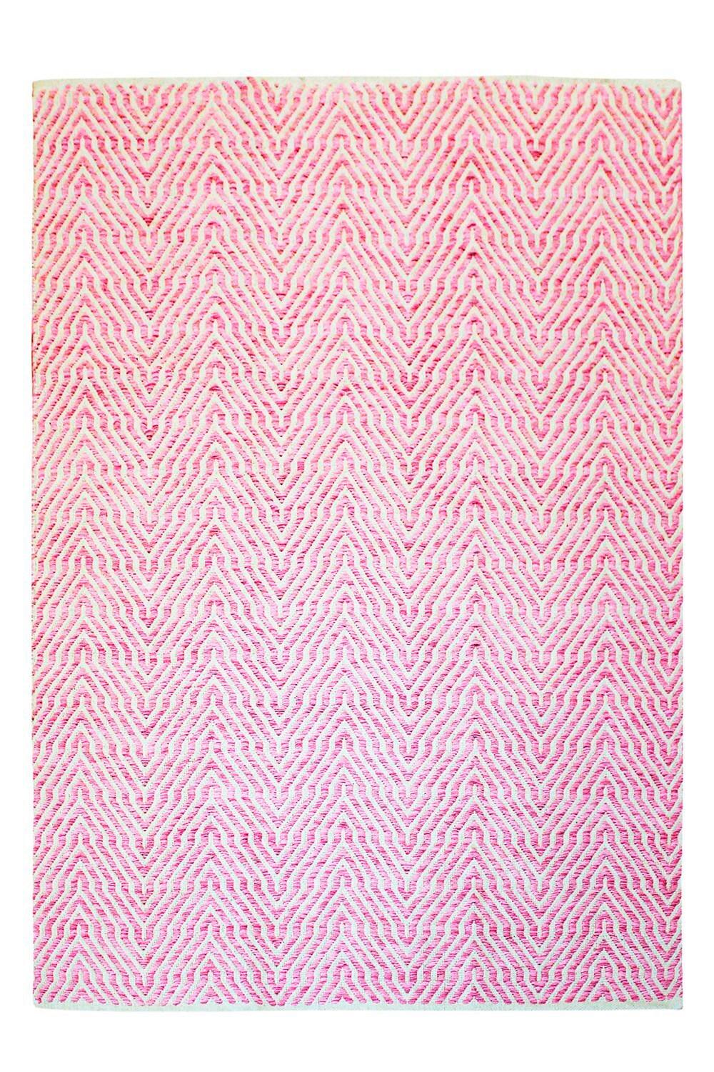 Flachwebteppich Aperitif Pink, 160x230 cm - Pink, LIFESTYLE, Textil (160/230cm)
