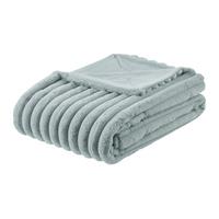 KOŽEŠINOVÁ DEKA MAUDI - modrá, Konvenční, textil (150/200cm) - Mömax