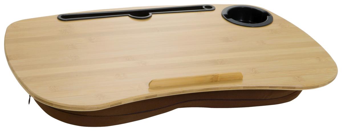 Laptopunterlage Comfilap I Echtholz Braun - Braun, Basics, Holz/Textil (54/9,5/34,5cm) - MID.YOU