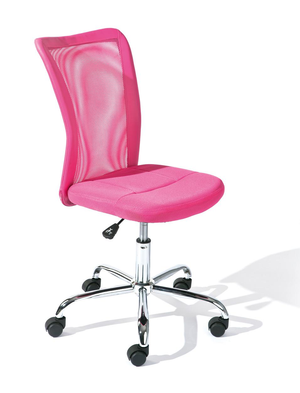 Jugenddrehstuhl Bonnie Pink - Chromfarben/Pink, Basics, Kunststoff/Textil (43/88-98/56cm) - MID.YOU