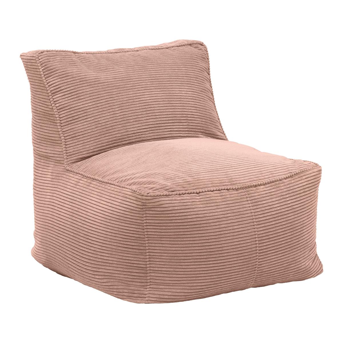 Sedací vak CAROLINE, růžový manšestr, max. 90 kg - růžová, Moderní, textil (75/84/88cm) - Mömax