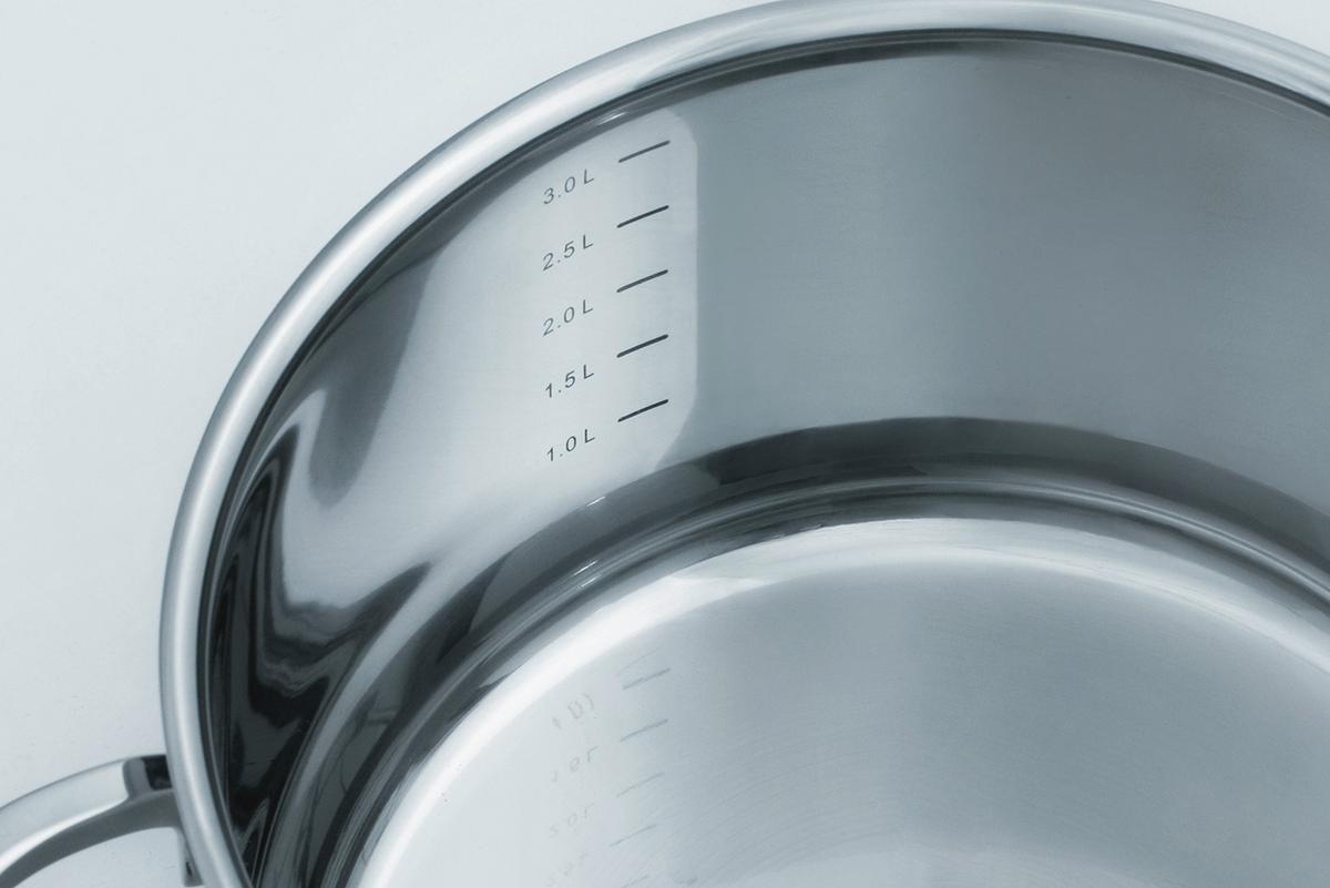 Kochtopfset Alara Edelstahlfarben, 8-teilig - Klar/Edelstahlfarben, Basics, Glas/Metall - GSW