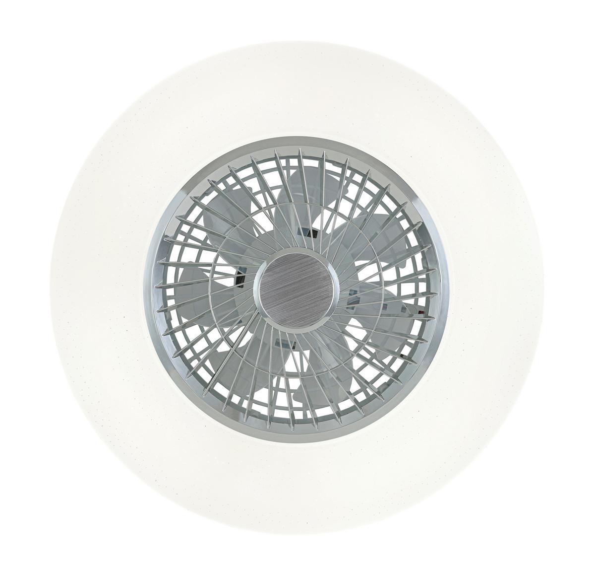 STROPNÉ LED SVIETIDLO LUFTIKU - biela/chrómová, Konventionell, kov/plast (58/14,5cm) - Premium Living