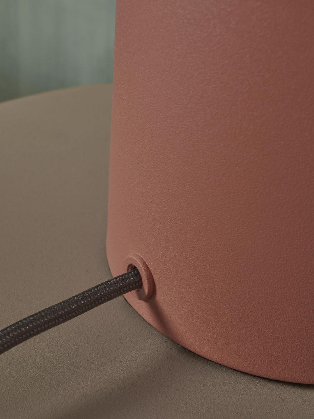 Tischlampe Porto Terra Cotta mit Schalter - Terracotta, Basics, Metall (25/29cm) - It's about Romi