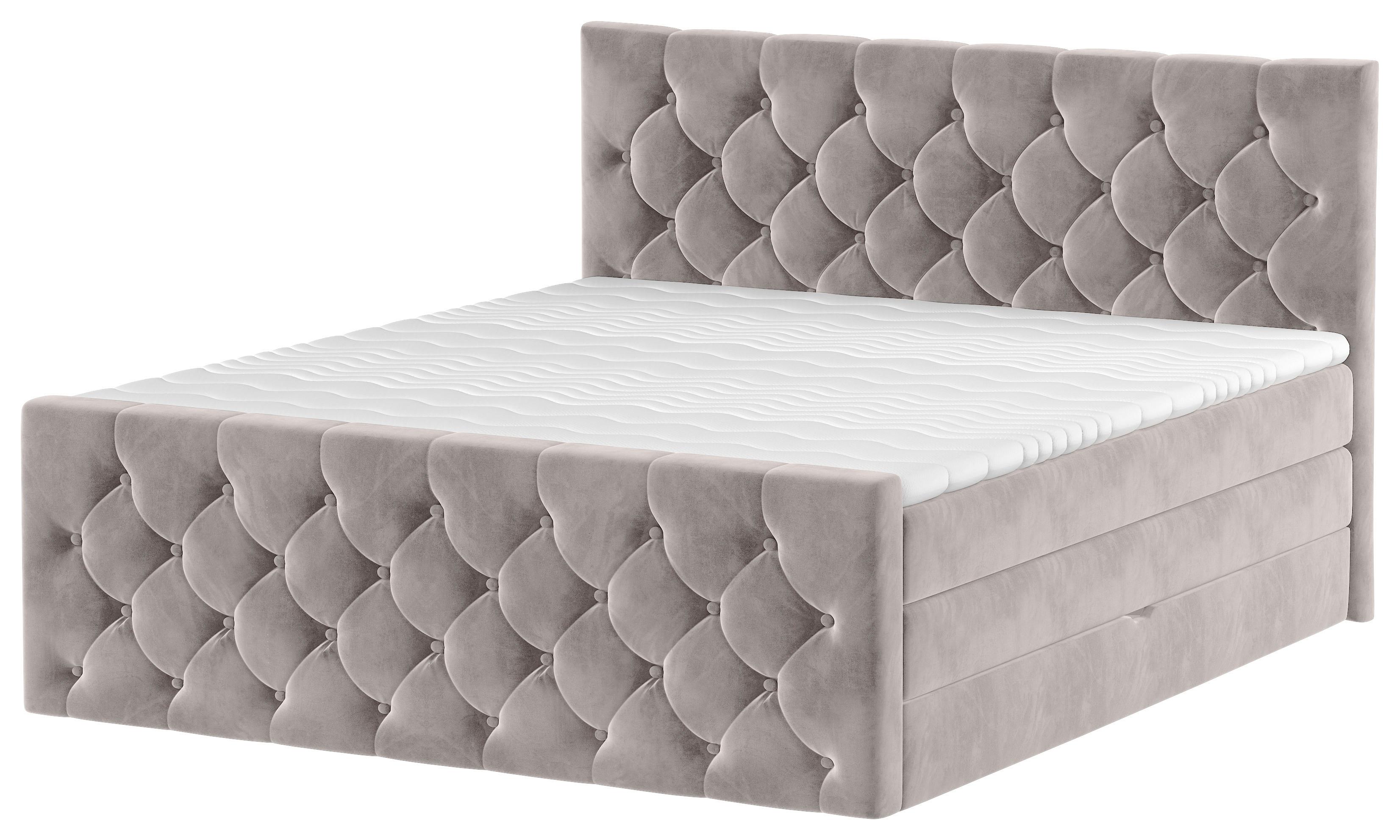 Boxspringbett Swing 2 Beige 180x200 cm H3/H4
