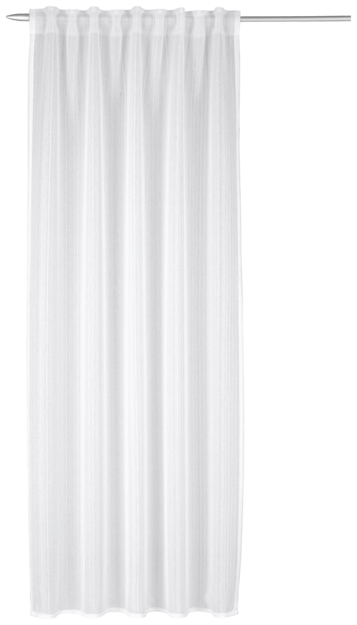 Fertigvorhang Kiara - Weiß, MODERN, Textil (135/245cm) - Luca Bessoni
