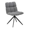 Otočná stolikča MALU sivá - čierna/sivá, Modern, kov/textil (53/68/83cm) - Bessagi Home