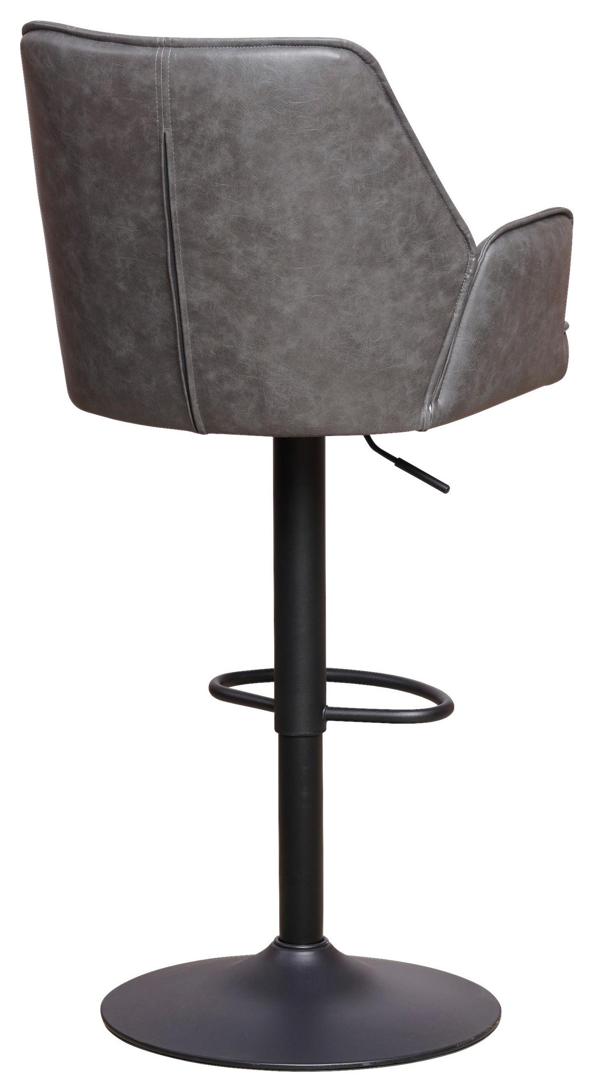 Barhocker Donny - Taupe/Anthrazit, KONVENTIONELL, Textil/Metall (42/114/52cm) - MID.YOU