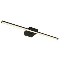 Led-wandleuchte 41922b - Opal/Schwarz, Basics, Kunststoff/Metall (61,5/11/3,7cm) - Globo