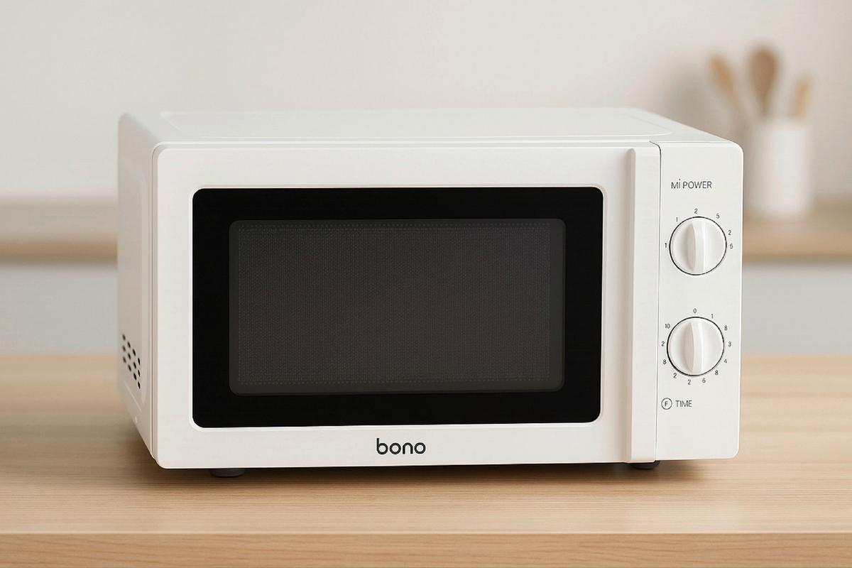 Mikrohullámű Sütő Madison - fehér, Konventionell, műanyag/Üveg (44,6/31,8/24,1cm) - Bono