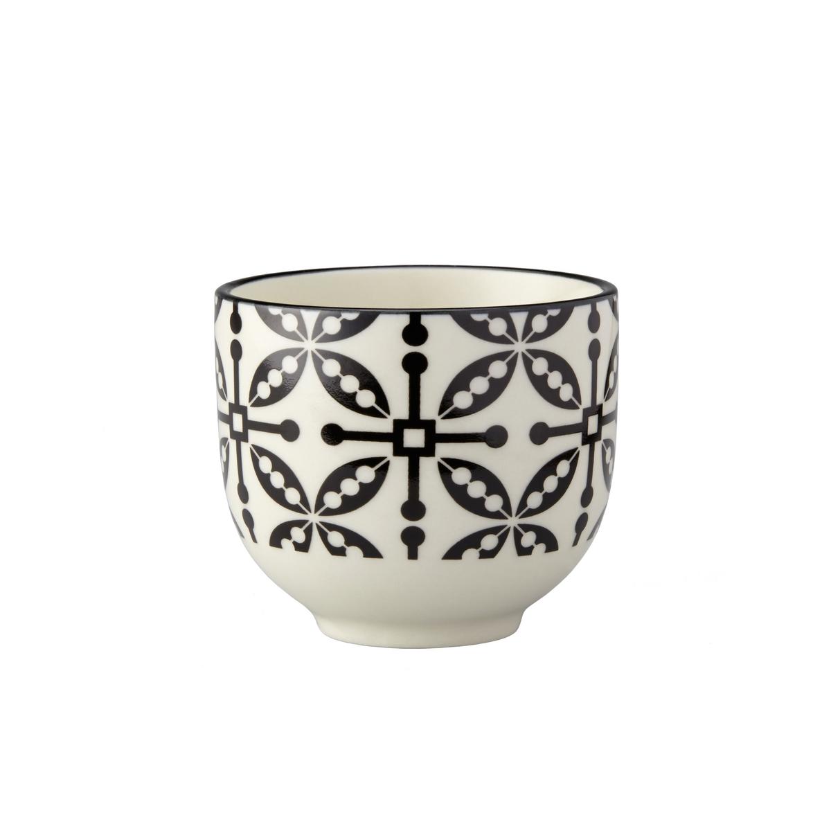 ŠÁLEK NA ČAJ Shiva - bílá/černá, Lifestyle, keramika (7/6cm) - Modern Living