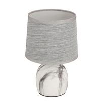 Tischleuchte 41-24381 Adelina - Grau, KONVENTIONELL, Textil/Metall (16/16/25cm)