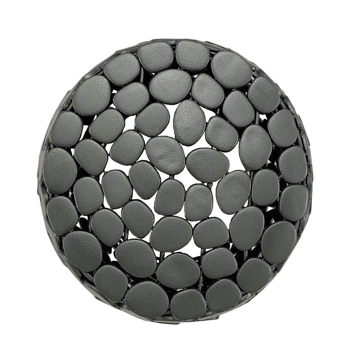 Beistelltisch Schwarz B: 40 cm - Schwarz, Design, Metall (40/46/40cm) - Livetastic