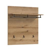 Előszobapanel Scout - sötét tölgy, Design, faalapú anyag (90/98/27cm) - Livetastic