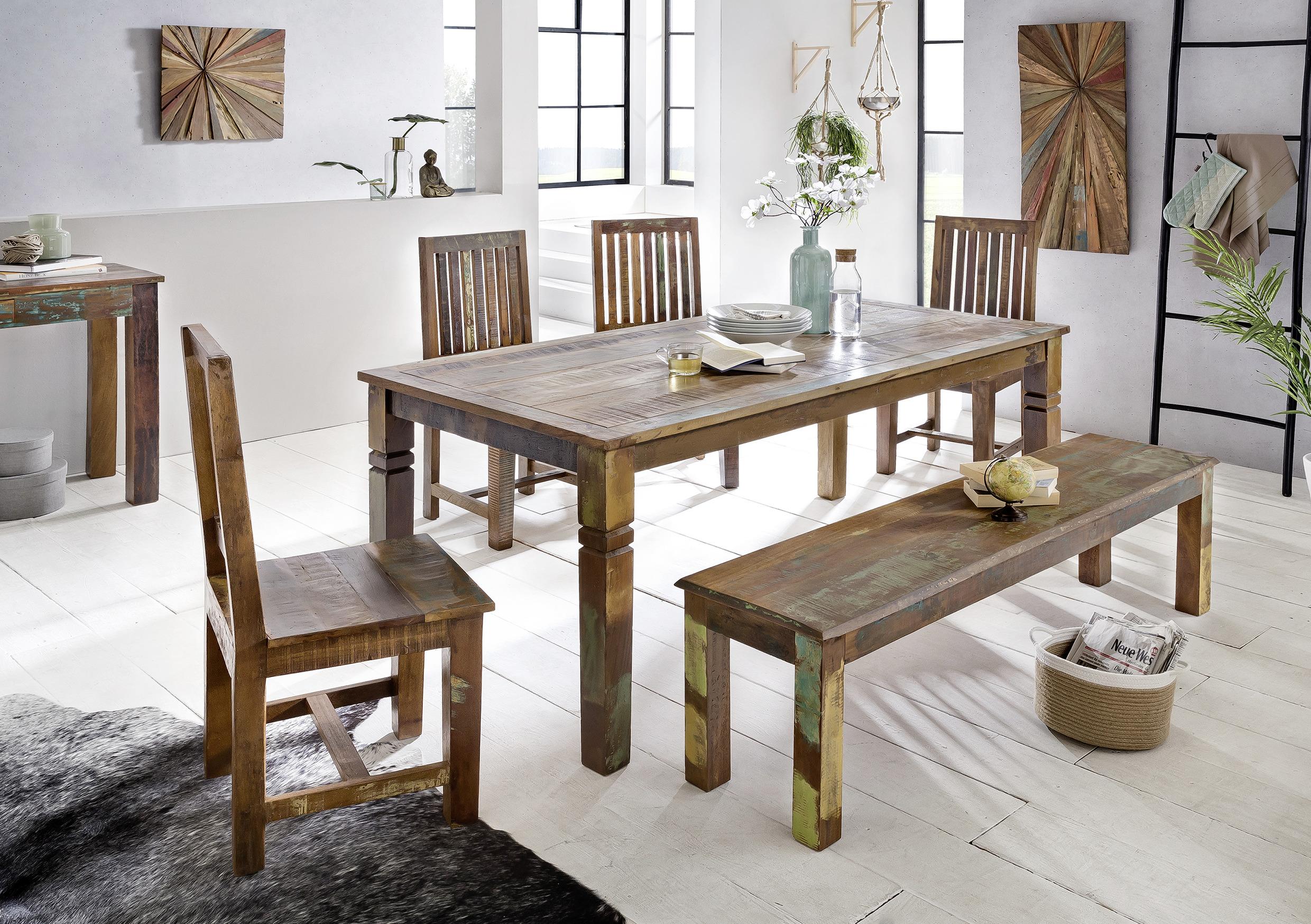 Esstisch Echtholz Kalkutta 120x70 Cm Mangoholz - Braun, MODERN, Holz (120/70/76cm) - MID.YOU
