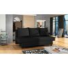 Schlafsofa Amaza Dunkelgrau, B: 190 cm - Anthrazit/Schwarz, Design, Textil (190/83/82cm) - MID.YOU