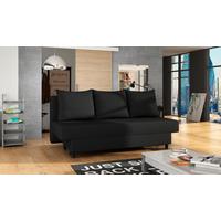 Schlafsofa Amaza Dunkelgrau, B: 190 cm - Anthrazit/Schwarz, Design, Textil (190/83/82cm) - MID.YOU