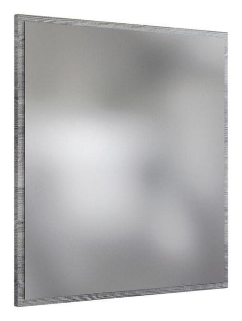 Badspiegel Arezzo BxH 60x64 cm Rahmen Graphit Dekor - Silbereichenfarben, Basics, Glas/Holzwerkstoff (60/64/2,5cm) - Held