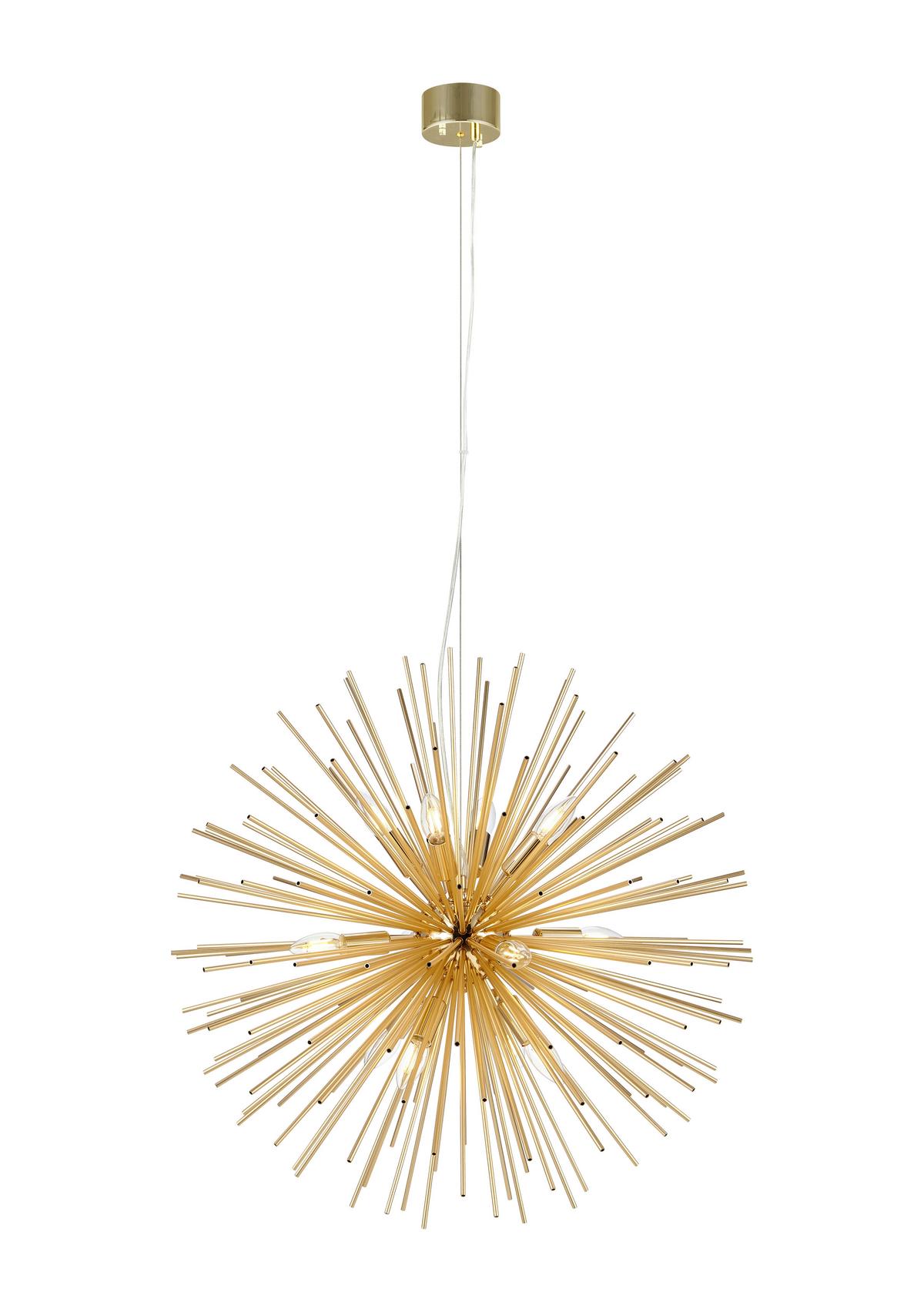 Hängeleuchte Soleil - Goldfarben, Basics, Metall (72/185cm) - Markslöjd