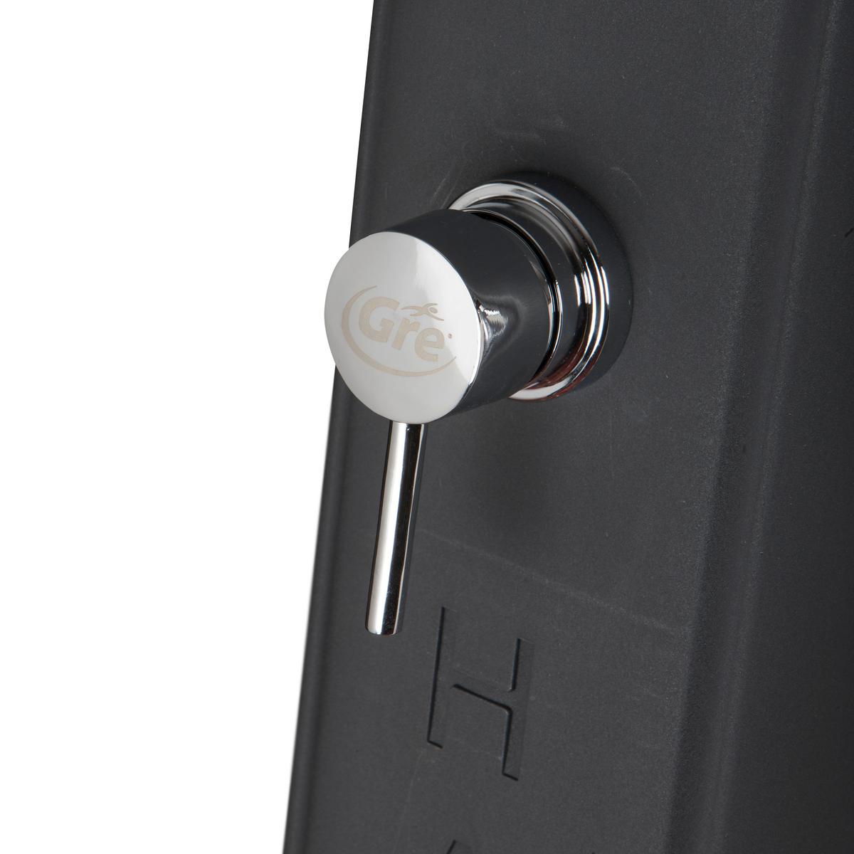 Solardusche Dusche - Dunkelgrau, KONVENTIONELL, Kunststoff (24,5/22/119cm) - Gre