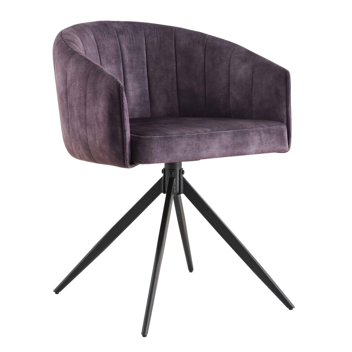 Židle DANIEL šedá - šedá/černá, Moderní, kov/dřevo (56/77/56cm) - Bessagi Home