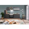 Küchenblock Merle Küchenblock 240 cm - Eichefarben/Grau, Basics, Holzwerkstoff (240cm) - Respekta