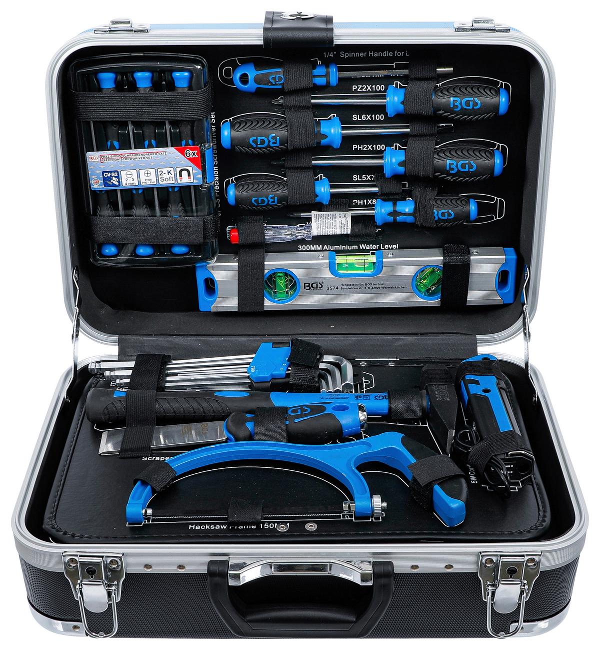 Werkzeugkoffer Universal - Blau/Schwarz, Basics (45/33,1/18,3cm)