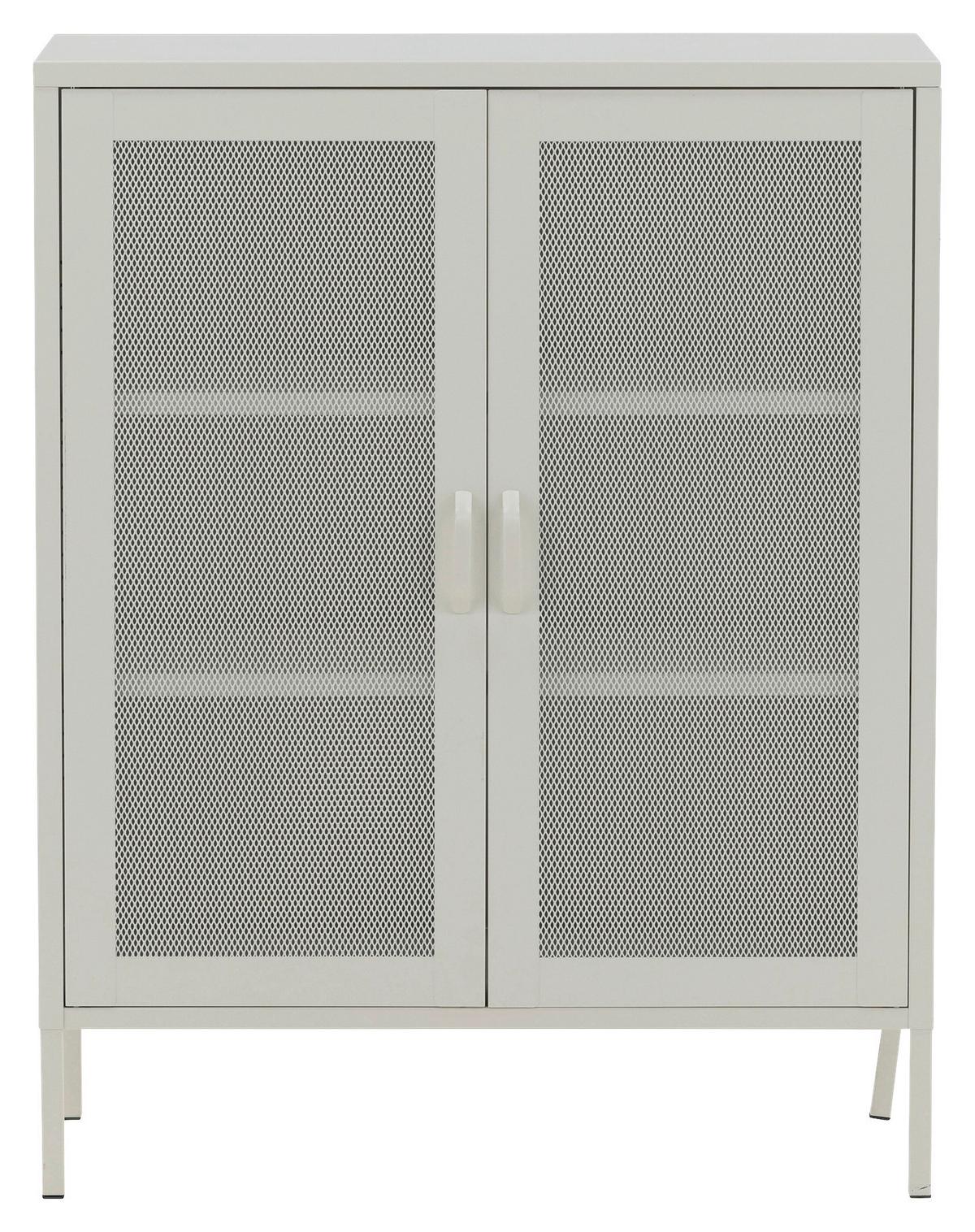 Sideboard Misha - Beige, Design, Metall (80/101,5/40cm) - Livetastic