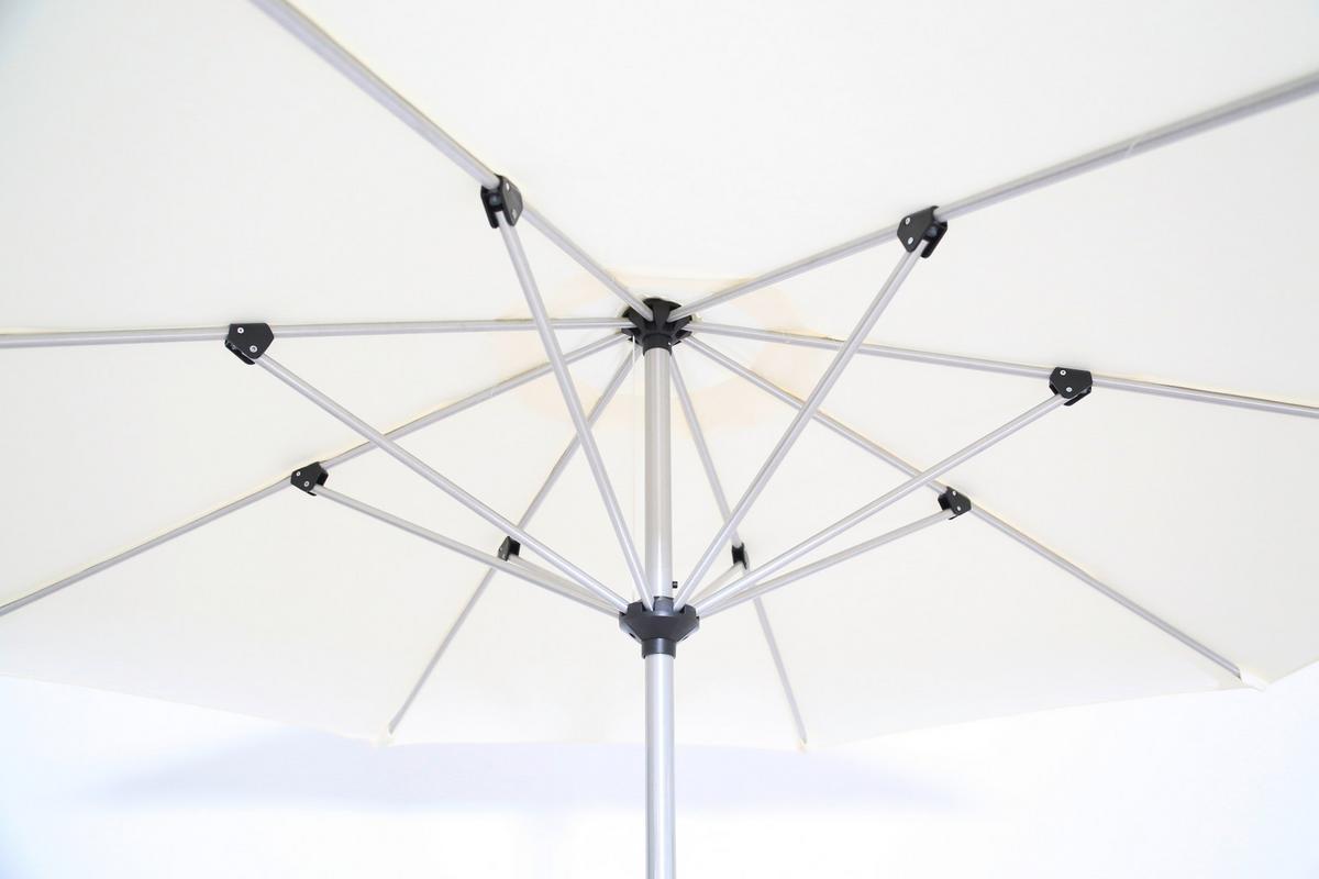 Sonnenschirm Acapole Bl: 200 X 300 cm Natur- / Plantinfarben - Platinfarben/Naturfarben, Basics, Textil/Metall (200/300cm) - Gardenson