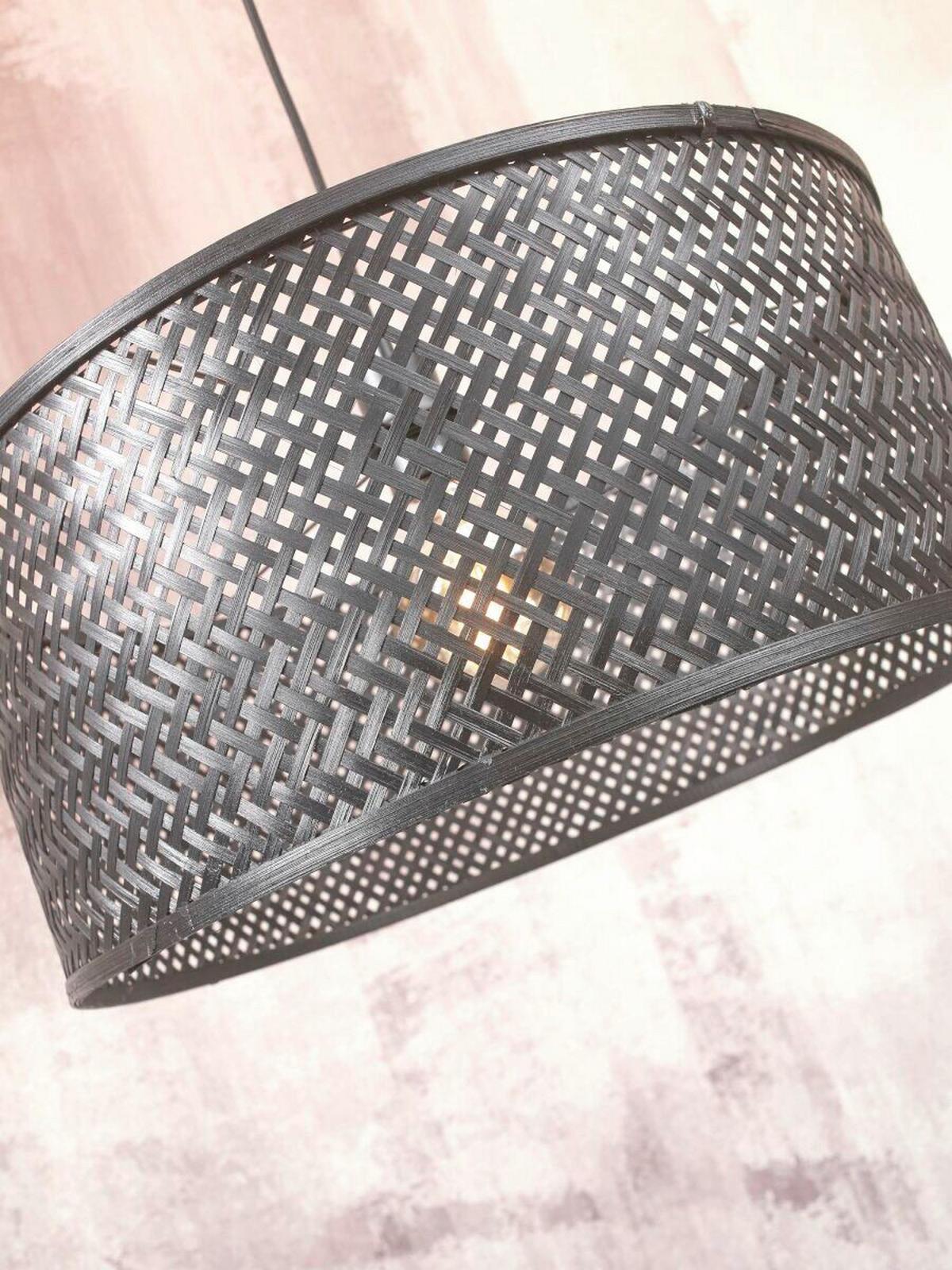 Hängeleuchte Java Schwarz B: 32 cm - Schwarz, Trend (58/32/150cm) - Good & Mojo