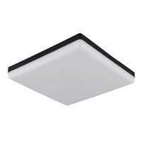 LED-Deckenleuchte Matthew Schwarz Weiß L: 30 cm - Schwarz/Weiß, KONVENTIONELL, Kunststoff (30/30/5cm) - Globo