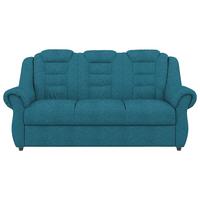 3-Sitzer-Sofa Boston Blau Chenille - Blau/Schwarz, KONVENTIONELL, Textil (196/102/101cm) - Livetastic