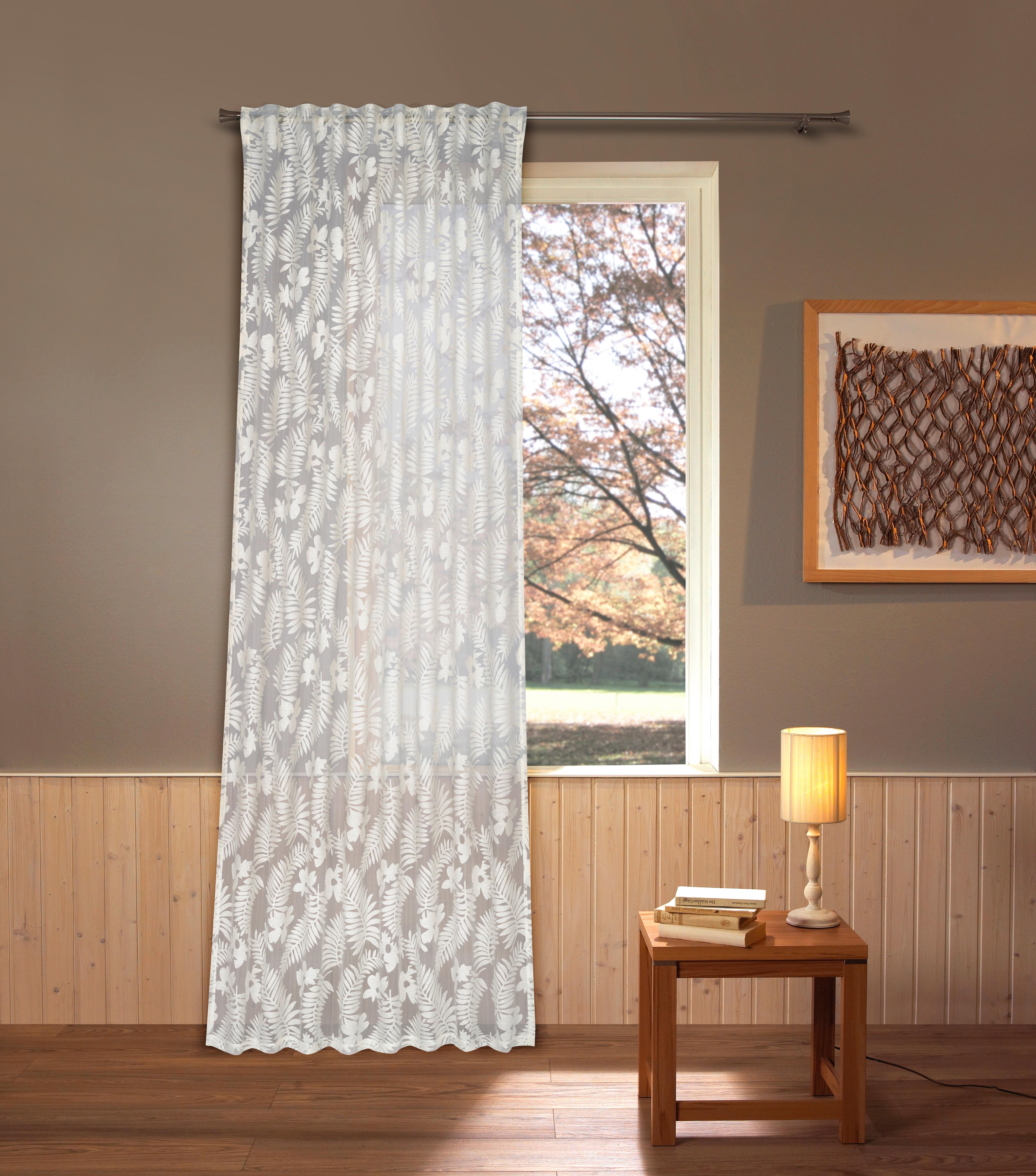 Fertigvorhang Esra - Beige, ROMANTIK / LANDHAUS, Textil (135/245cm) - James Wood