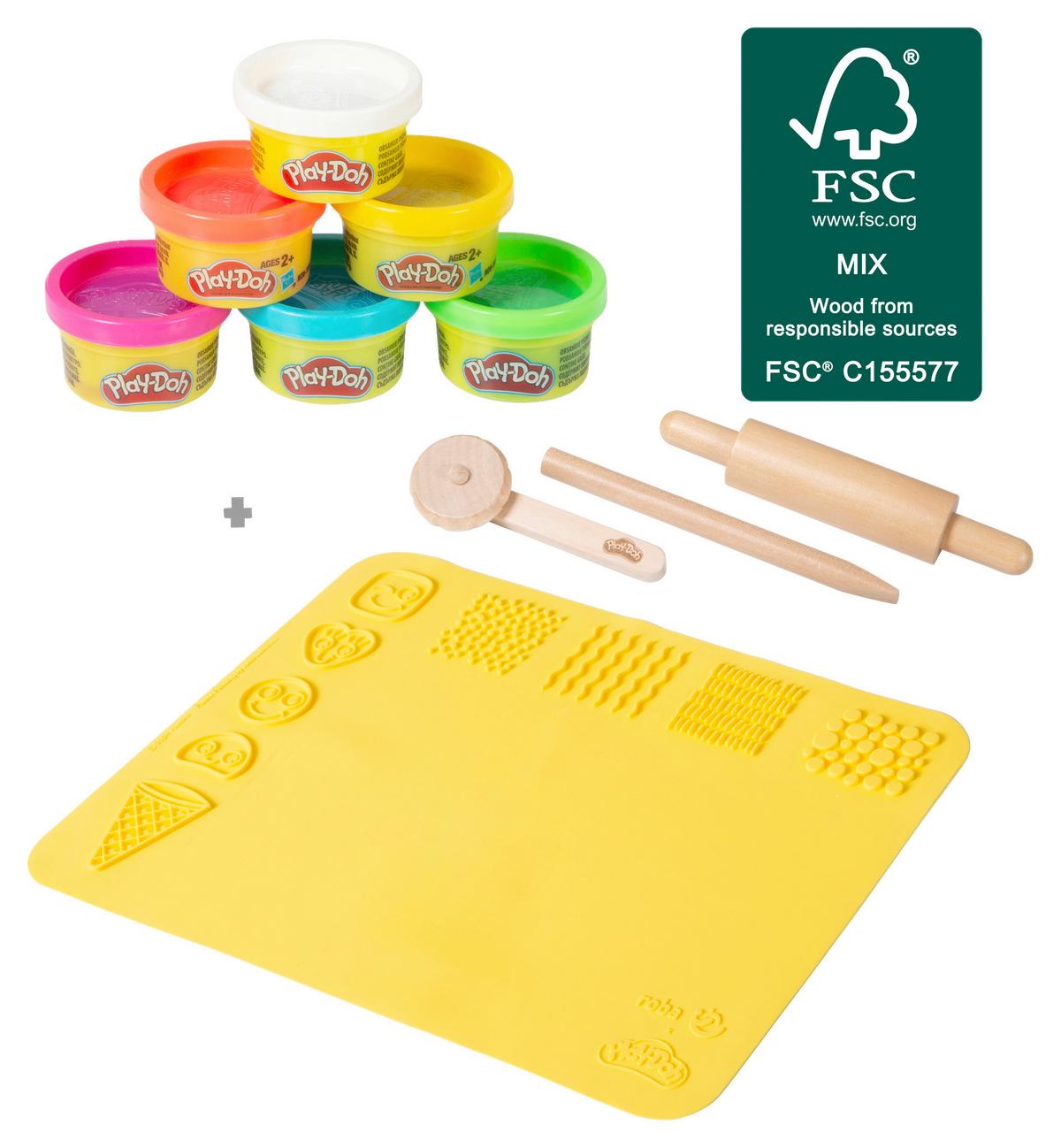 Kinderspielset Play Doh - Multicolor, Naturmaterialien/Holz