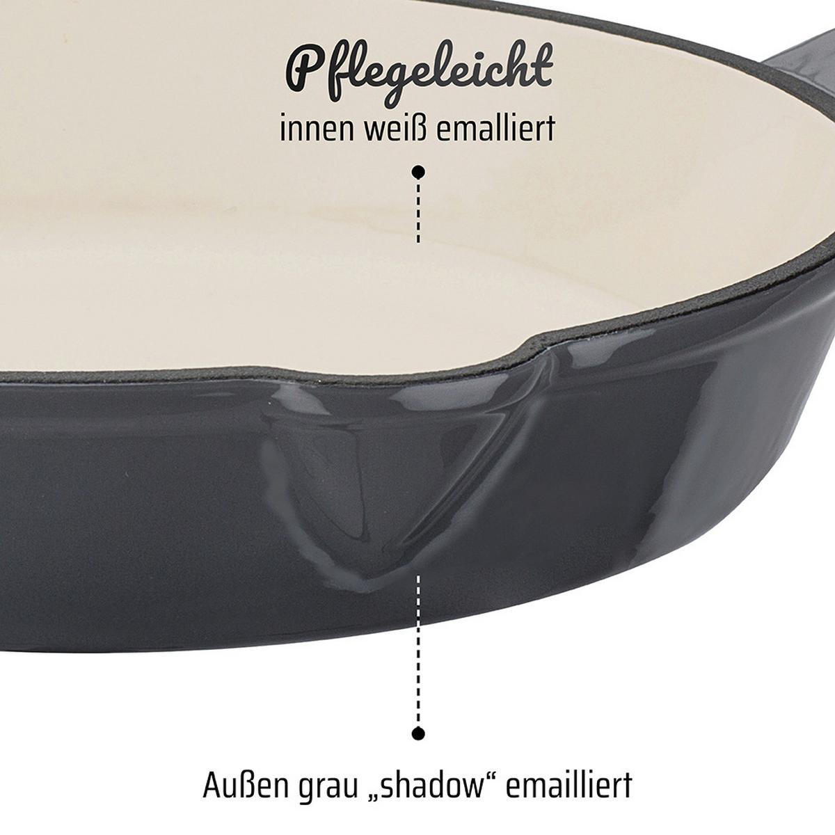 Gsw Bratpfanne Grey Shadow Grau, D/h: 26x5,5cm - Grau, Basics, Metall (26/5,5cm) - GSW